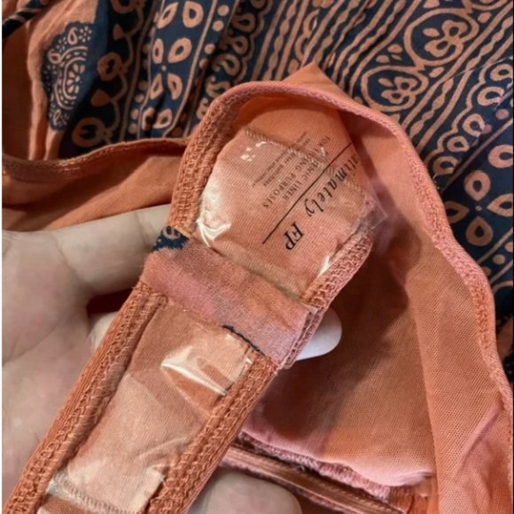 Intimately Free People Soul Of The Sun Boho Bodysuit In Brick Combo. S. NWT! - Picture 7 of 8